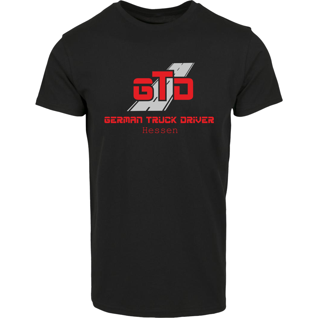 German Truck Driver GTD - Hessen T-Shirt Hausmarke T-Shirt  - Schwarz