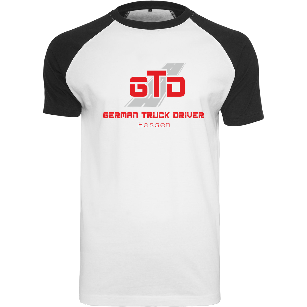 German Truck Driver GTD - Hessen T-Shirt Raglan-Shirt weiß