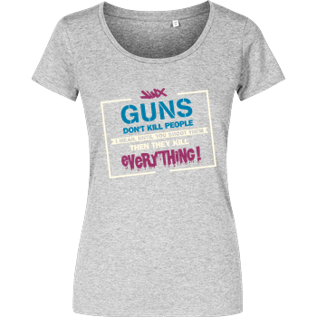 Guns don't Kill People Damenshirt heather grey