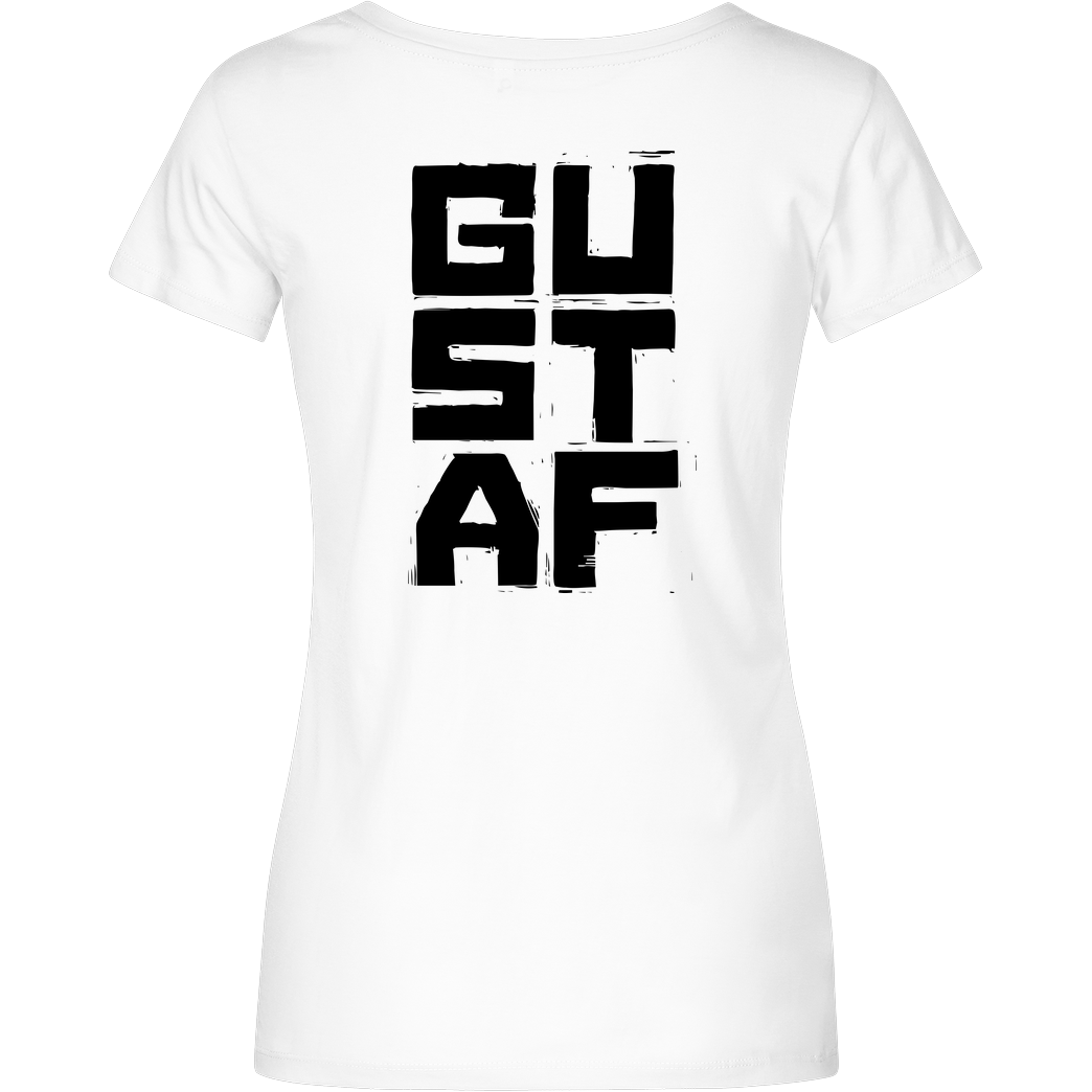 GustafGabel Gustaf Gabel - GCat T-Shirt Damenshirt weiss