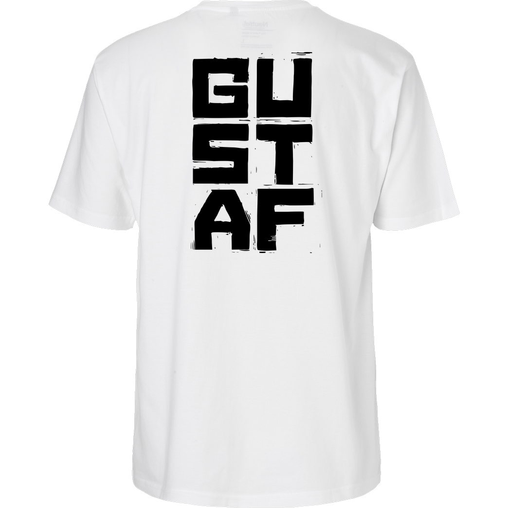 GustafGabel Gustaf Gabel - GCat T-Shirt Fairtrade T-Shirt - weiß