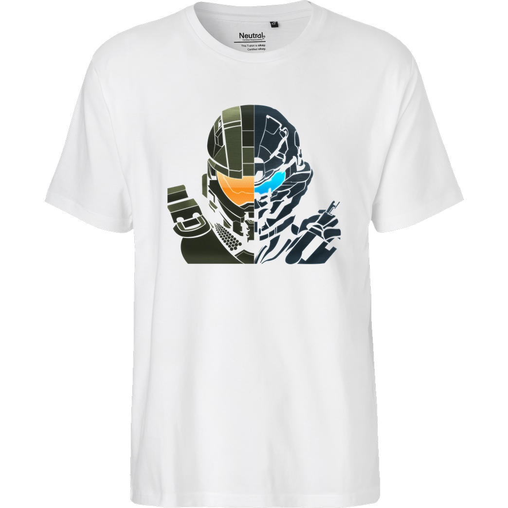 bjin94 H5 - Tribal T-Shirt Fairtrade T-Shirt - weiß