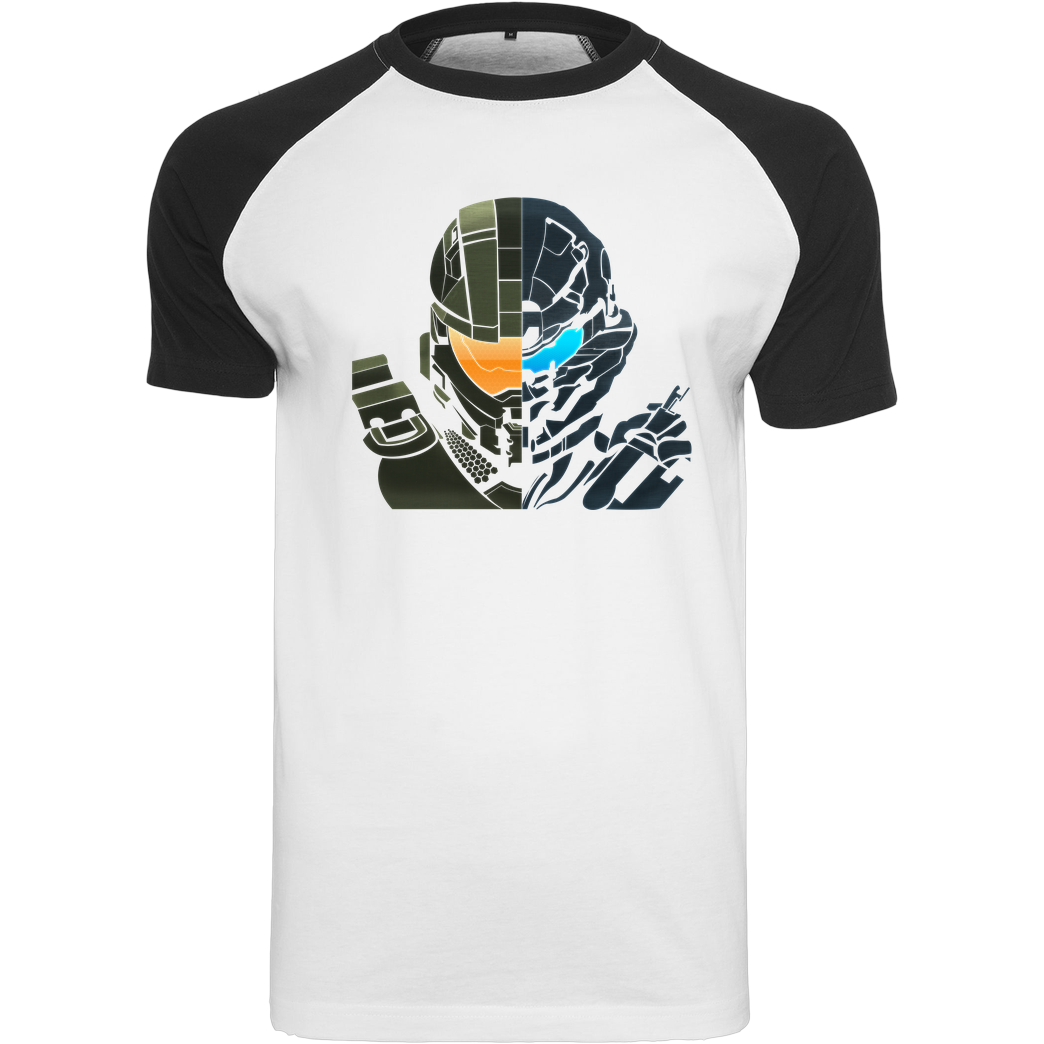 bjin94 H5 - Tribal T-Shirt Raglan-Shirt weiß