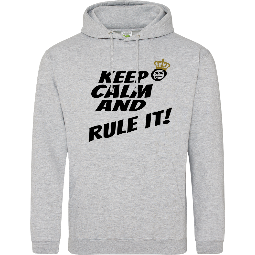 hallodri Hallodri - Keep Calm and Rule It! Sweatshirt JH Hoodie - Heather Grey