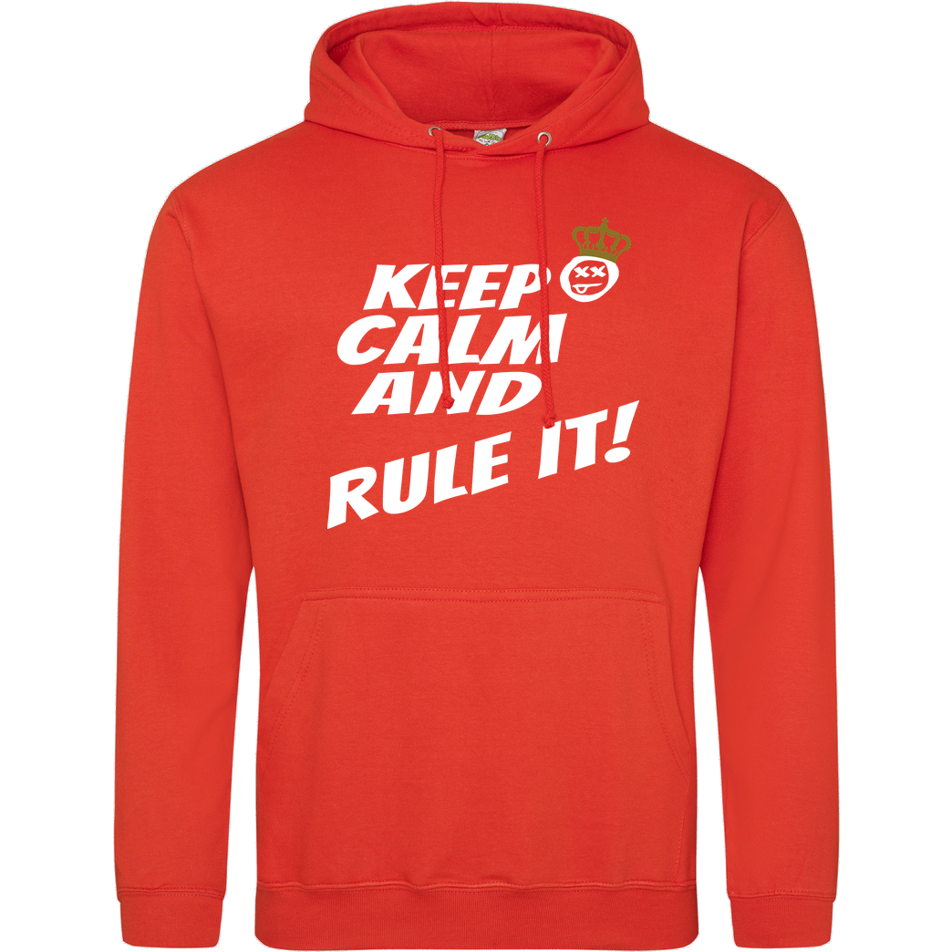 hallodri Hallodri - Keep Calm and Rule It! Sweatshirt JH Hoodie - Orange