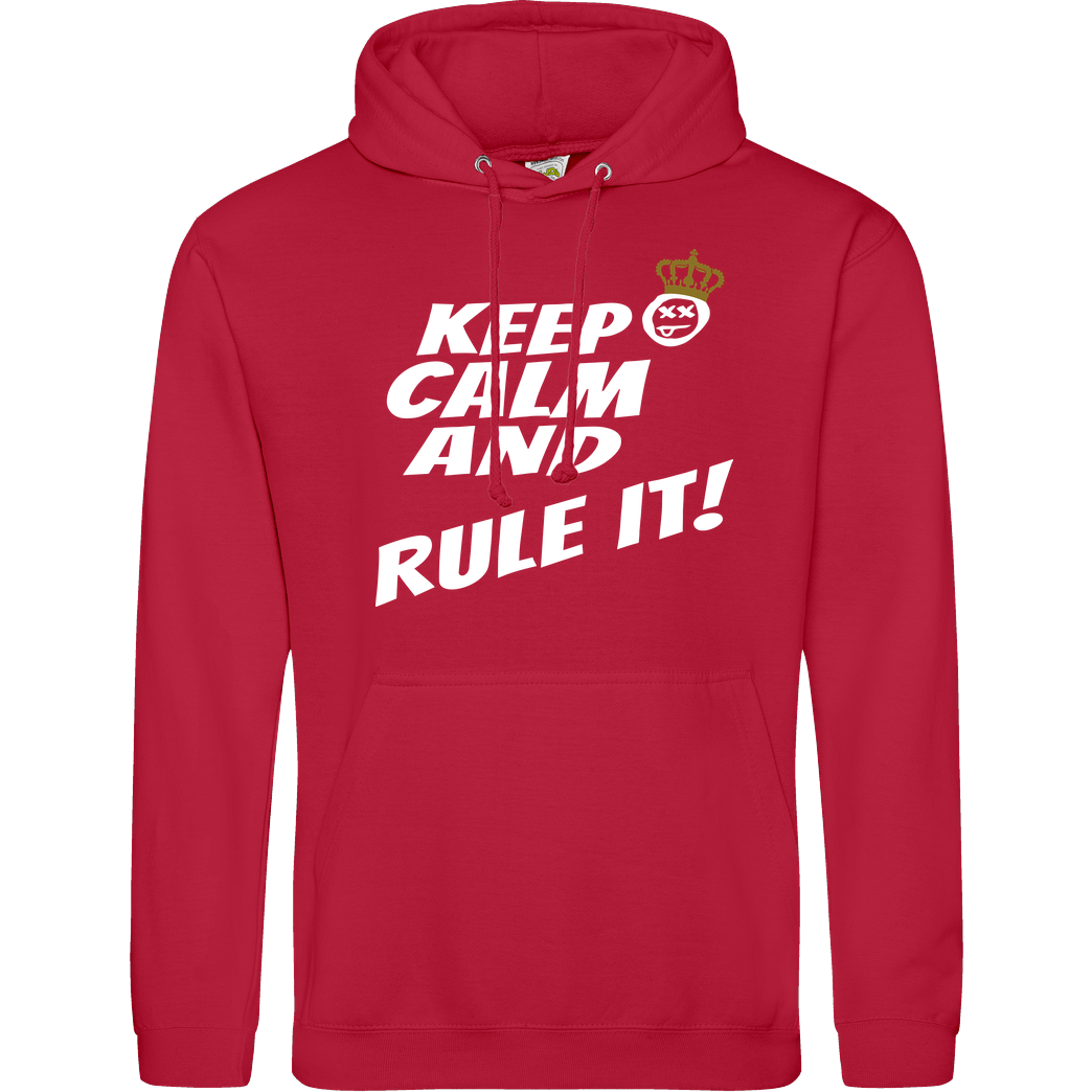 hallodri Hallodri - Keep Calm and Rule It! Sweatshirt JH Hoodie - Rot