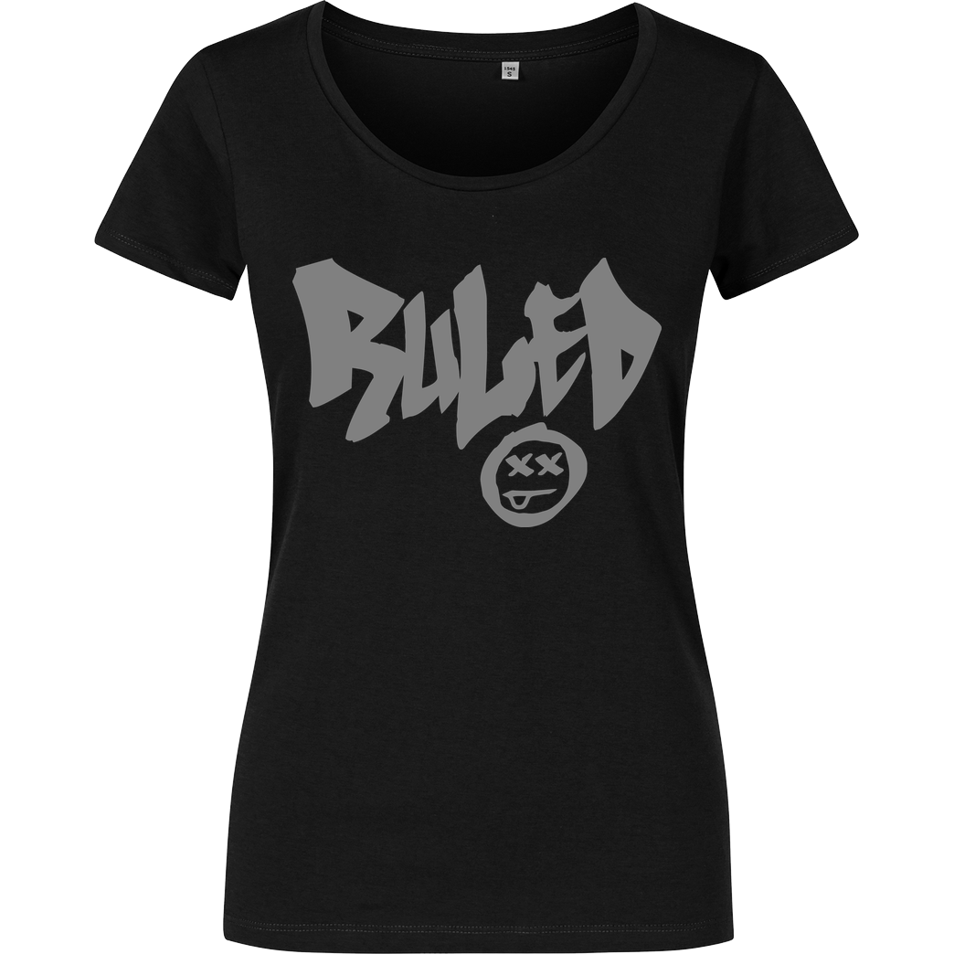 hallodri hallodri - Ruled T-Shirt Damenshirt schwarz