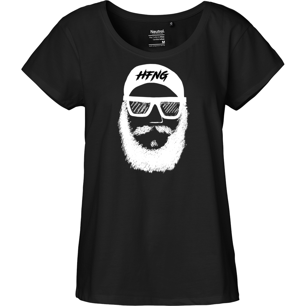 Hoffnung91 Hoffnung91 - Hoffi T-Shirt Fairtrade Loose Fit Girlie - schwarz