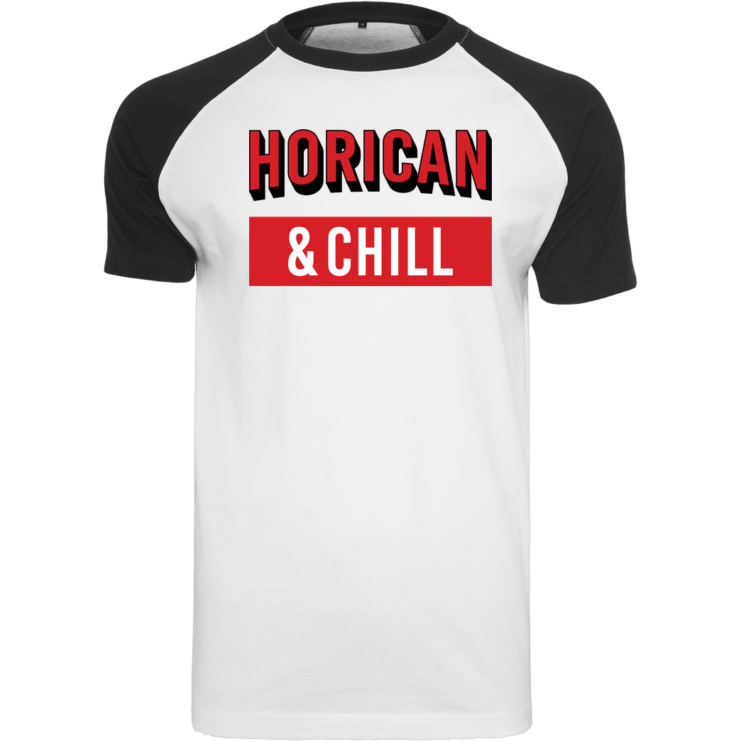 Horican Horican - and Chill T-Shirt Raglan-Shirt weiß