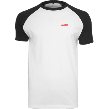 Horican - Boxed Logo Raglan-Shirt weiß