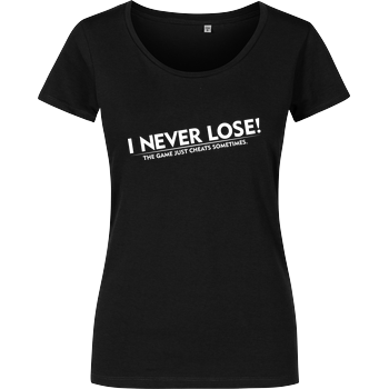 I Never Lose Damenshirt schwarz