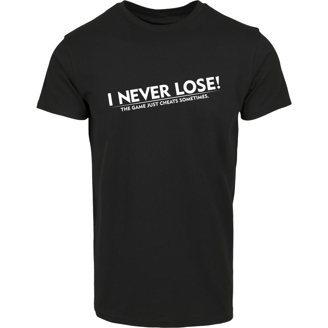 IamHaRa I Never Lose T-Shirt Hausmarke T-Shirt  - Schwarz