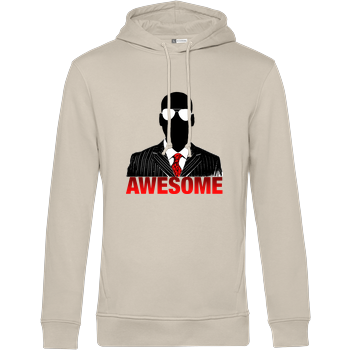 iHausparty - Awesome B&C HOODED INSPIRE - Cremeweiß