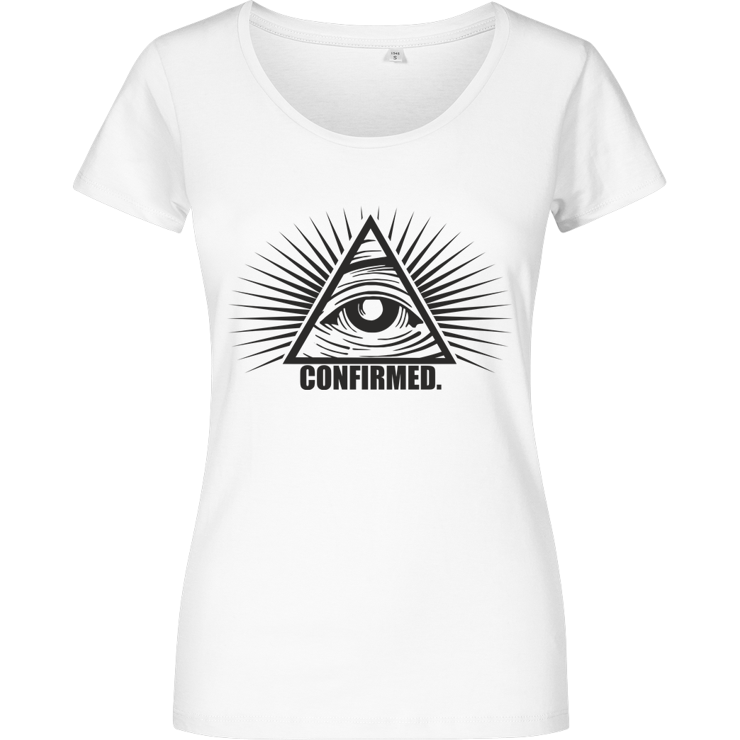 IamHaRa Illuminati Confirmed T-Shirt Damenshirt weiss