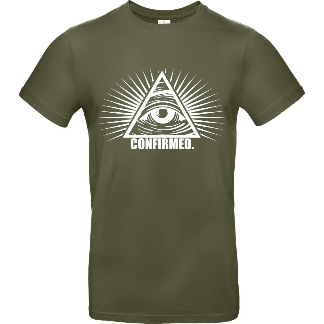 IamHaRa Illuminati Confirmed T-Shirt B&C EXACT 190 - Khaki