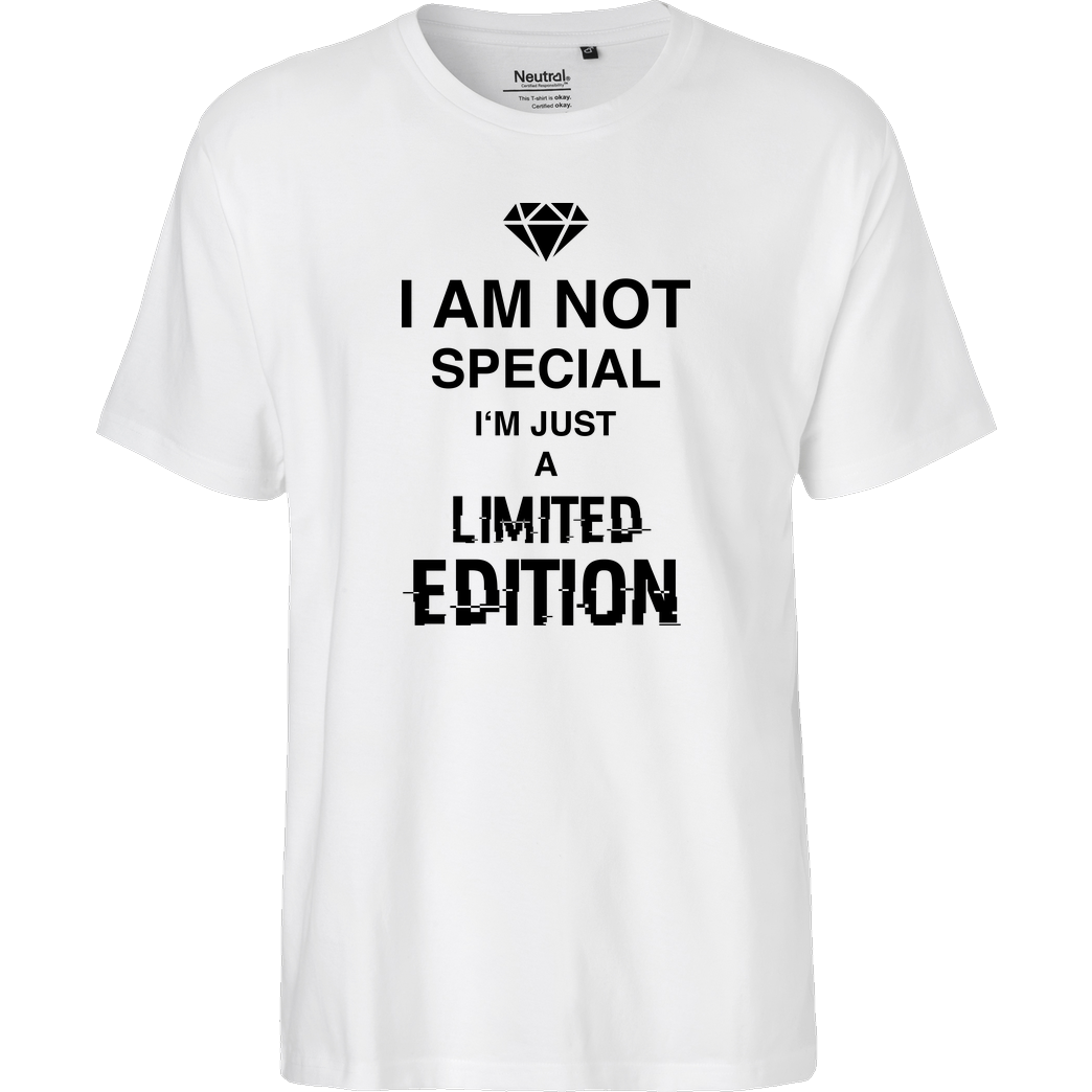 bjin94 I'm not Special T-Shirt Fairtrade T-Shirt - weiß