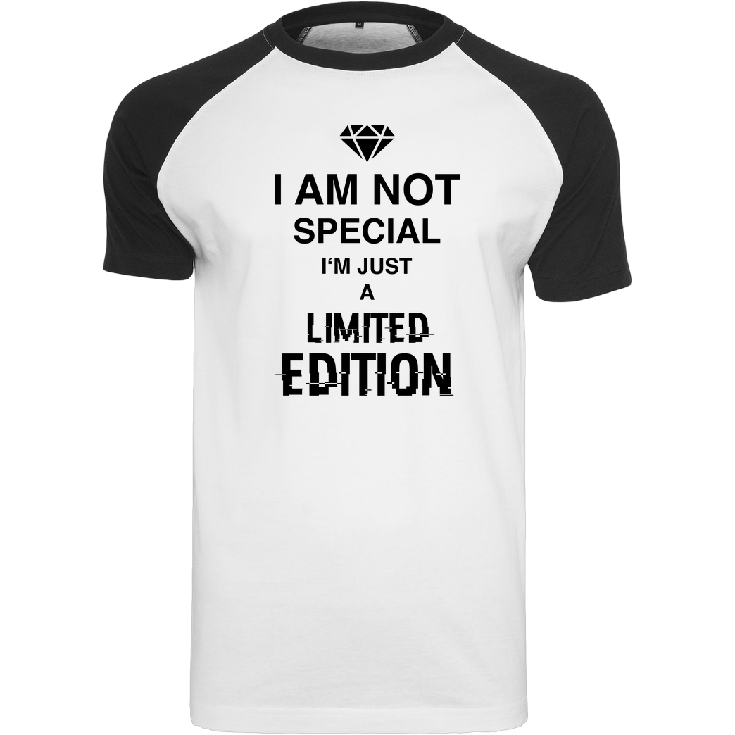 bjin94 I'm not Special T-Shirt Raglan-Shirt weiß