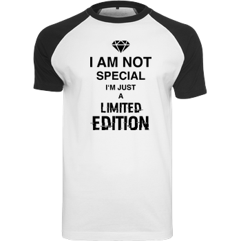 I'm not Special Raglan-Shirt weiß