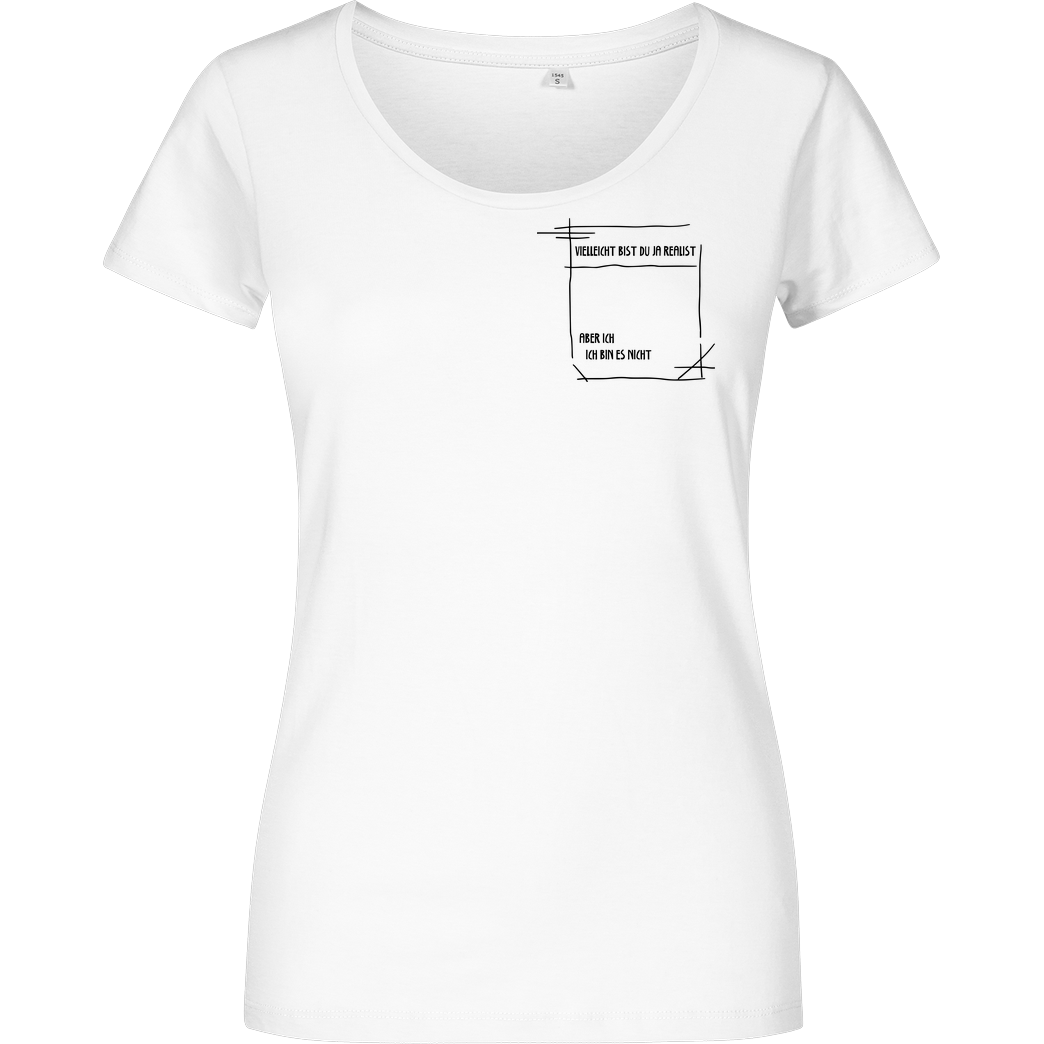 Isy Zerinami  Isy - Realist T-Shirt Damenshirt weiss