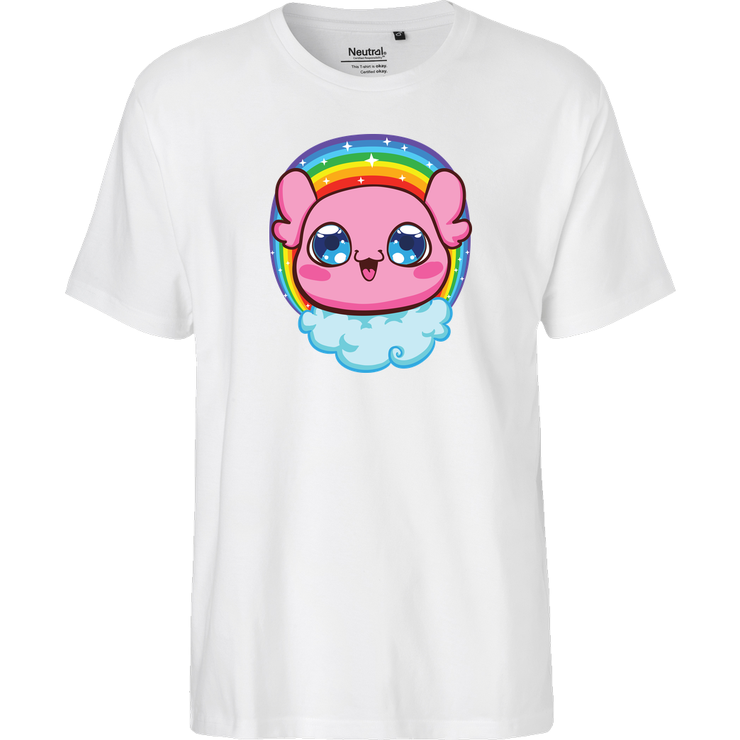 Isy Isy - Regenbogen Kora T-Shirt Fairtrade T-Shirt - weiß