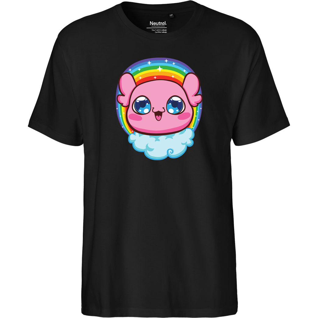 Isy Isy - Regenbogen Kora T-Shirt Fairtrade T-Shirt - schwarz