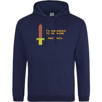 It's Dangerous to Go Alone JH Hoodie - Navy