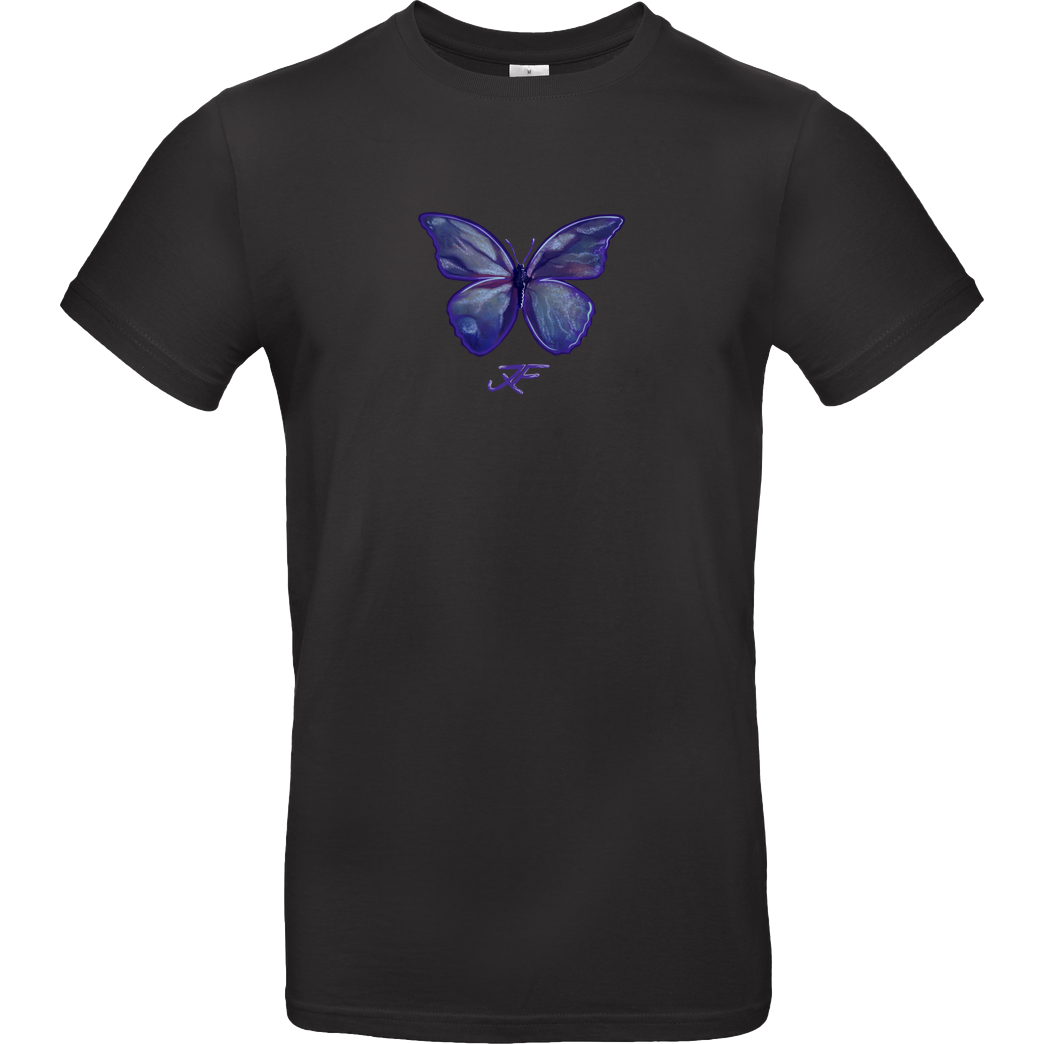 janaxf Janaxf - Butterfly T-Shirt B&C EXACT 190 - Schwarz