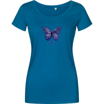 Janaxf - Butterfly Damenshirt petrol