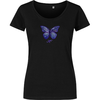 Janaxf - Butterfly Damenshirt schwarz