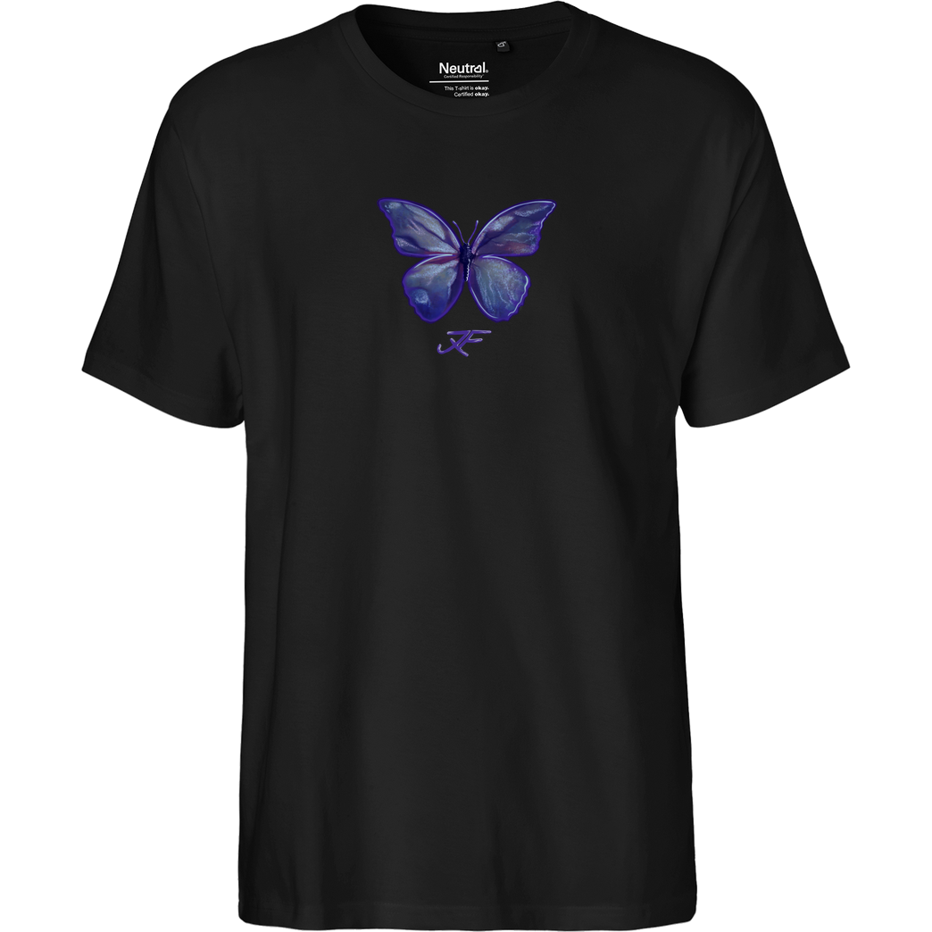 janaxf Janaxf - Butterfly T-Shirt Fairtrade T-Shirt - schwarz