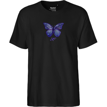 Janaxf - Butterfly Fairtrade T-Shirt - schwarz