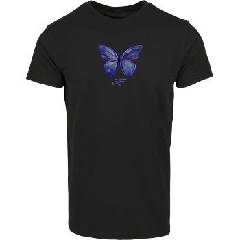 Janaxf - Butterfly Hausmarke T-Shirt  - Schwarz