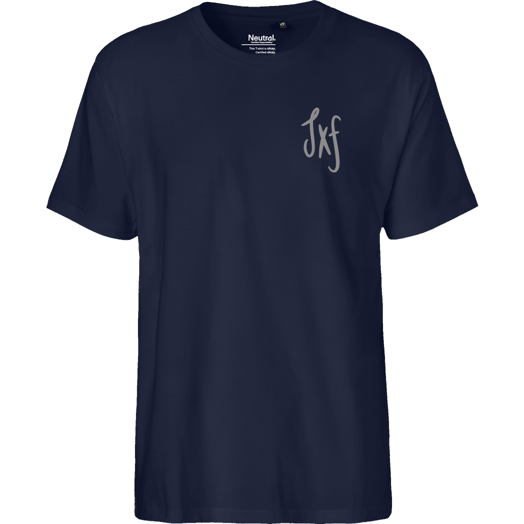janaxf Janaxf - Rose T-Shirt Fairtrade T-Shirt - navy