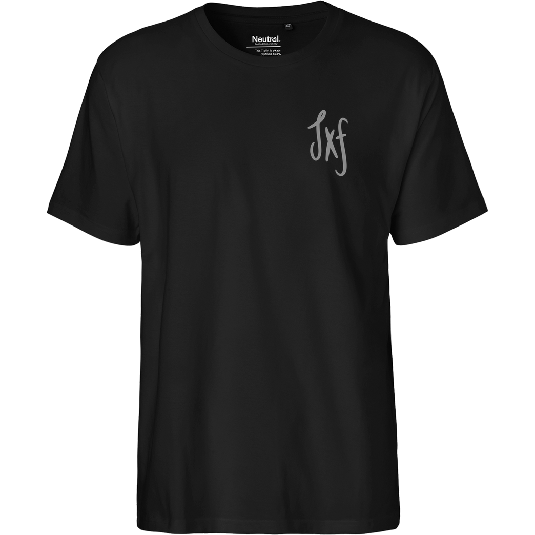 janaxf Janaxf - Rose T-Shirt Fairtrade T-Shirt - schwarz
