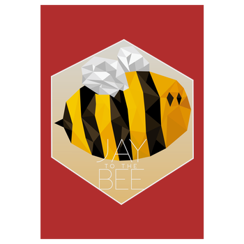 Jaybee - Jay to the Bee Kunstdruck rot