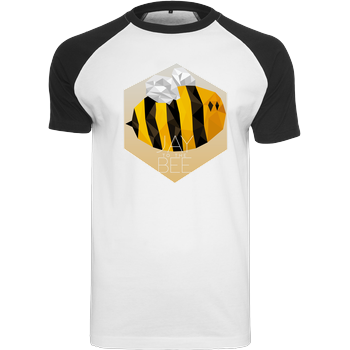 Jaybee - Jay to the Bee Raglan-Shirt weiß