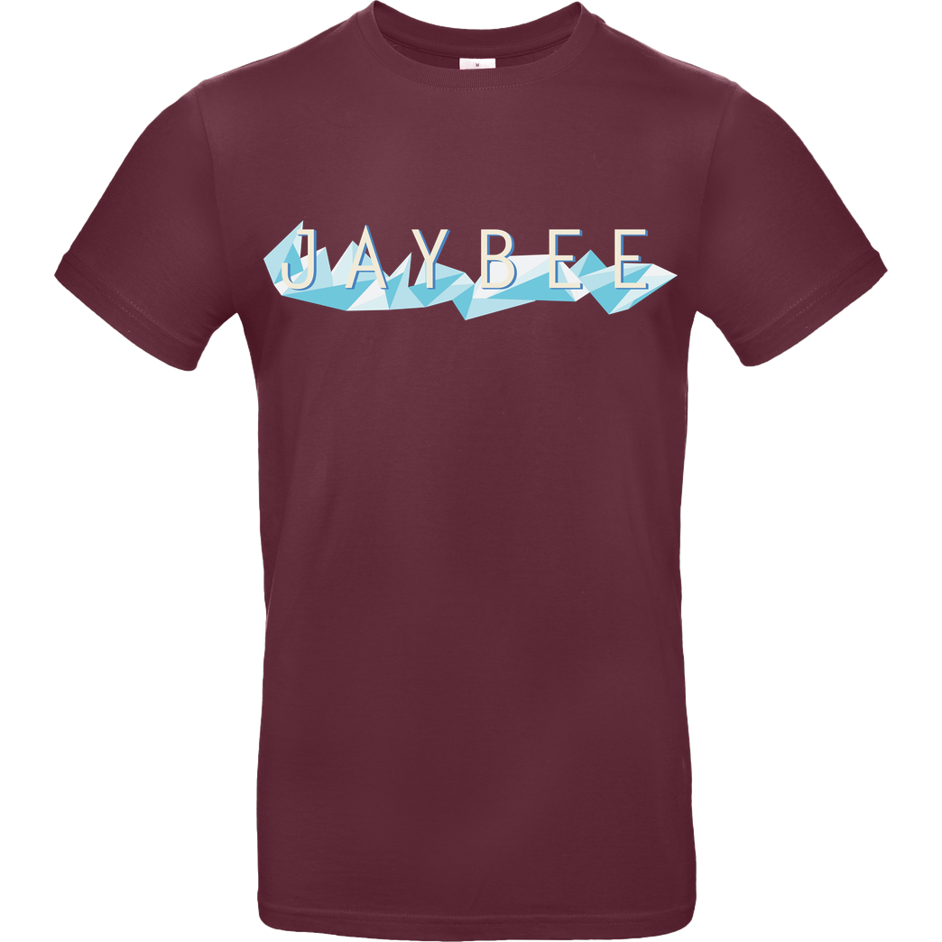 Jaybee Jaybee - Logo T-Shirt B&C EXACT 190 - Bordeaux