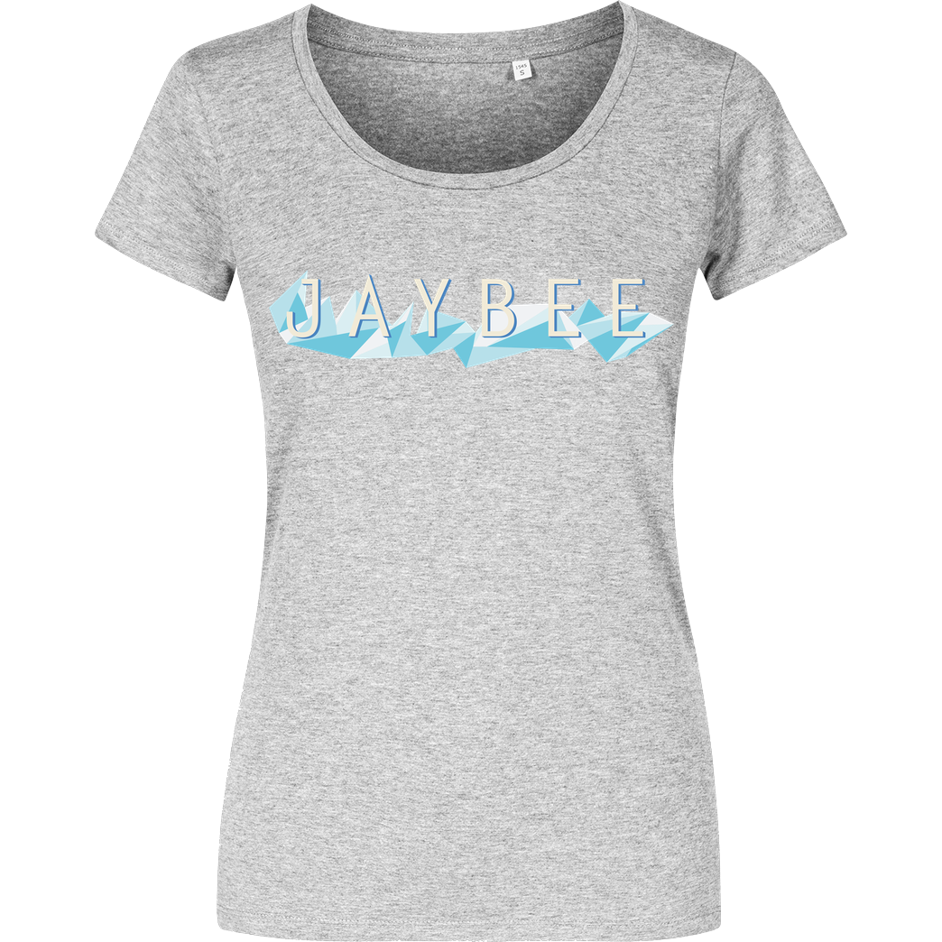 Jaybee Jaybee - Logo T-Shirt Damenshirt heather grey