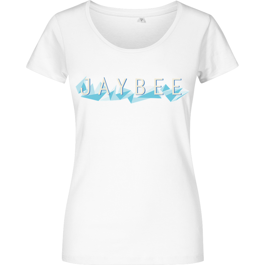 Jaybee Jaybee - Logo T-Shirt Damenshirt weiss