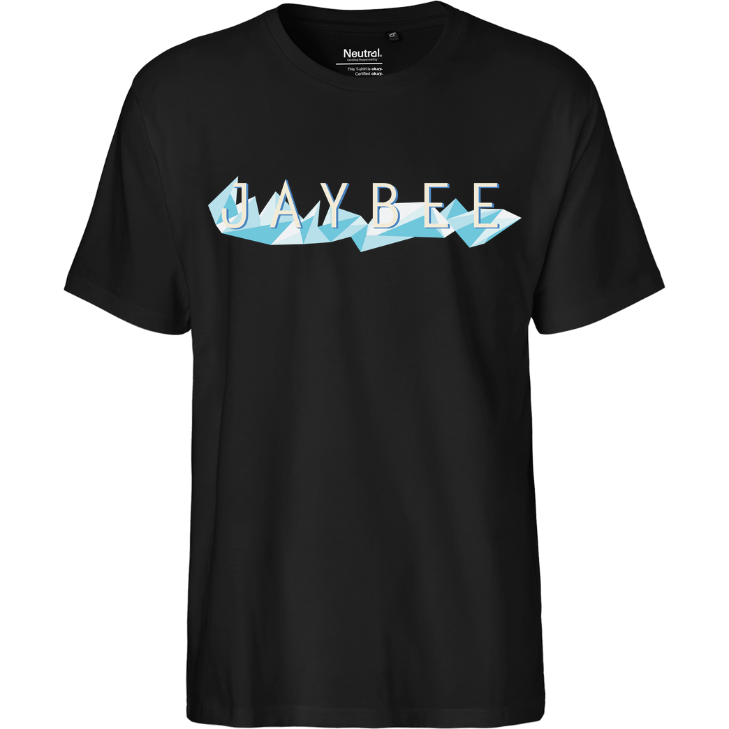 Jaybee Jaybee - Logo T-Shirt Fairtrade T-Shirt - schwarz