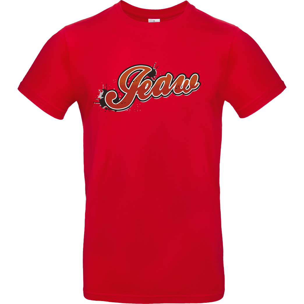Jeaw Jeaw - Logo T-Shirt B&C EXACT 190 - Rot