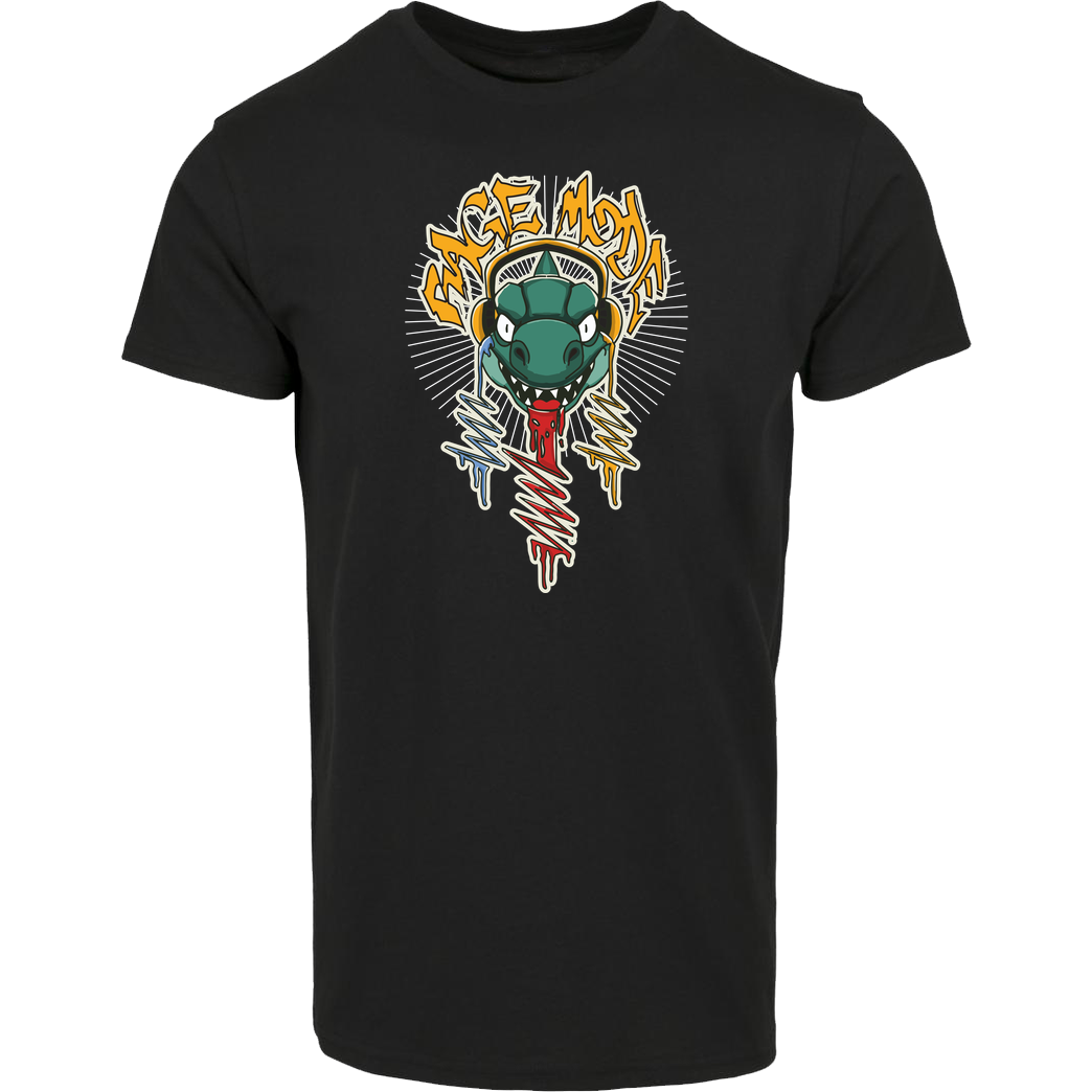 JerichoFive Jericho Five - Rage Mode Dino T-Shirt Hausmarke T-Shirt  - Schwarz