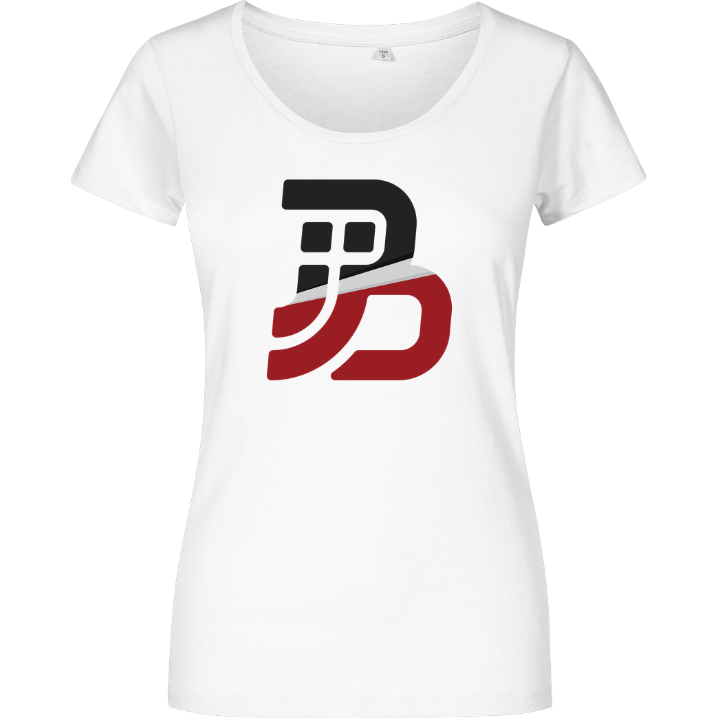 JJB JJB - Colored Logo T-Shirt Damenshirt weiss
