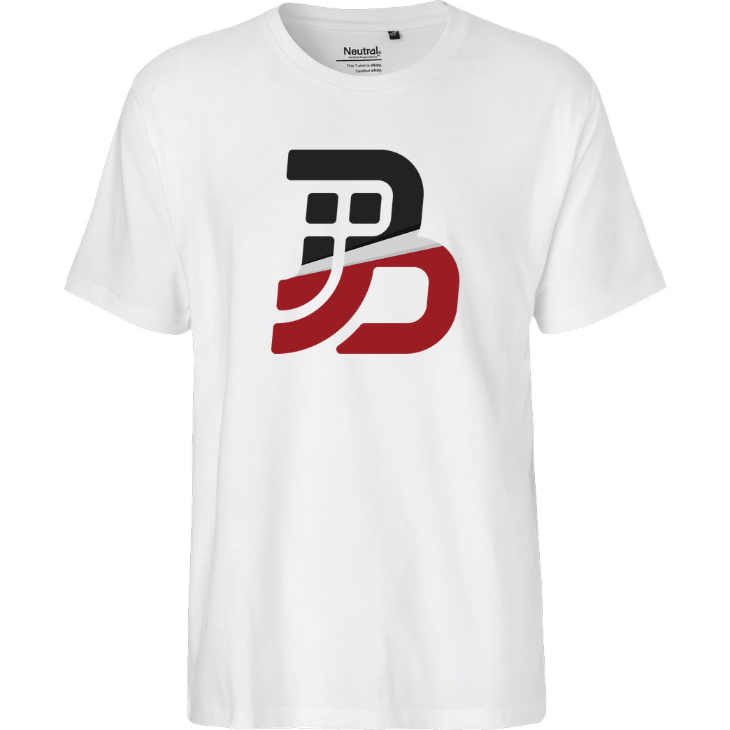 JJB JJB - Colored Logo T-Shirt Fairtrade T-Shirt - weiß