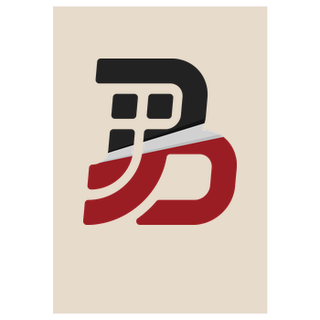 JJB - Colored Logo Kunstdruck sand