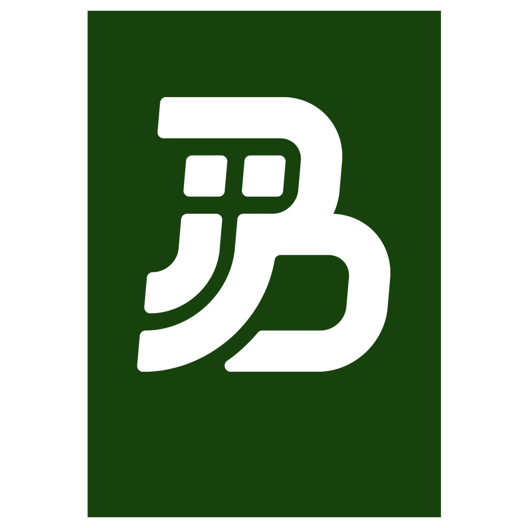 JJB JJB - Plain Logo Druck Kunstdruck grün