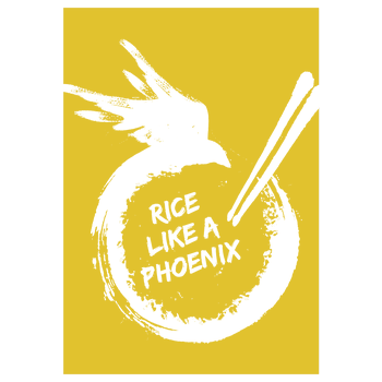 Joon Kim - Rice like a Phoenix Kunstdruck gelb