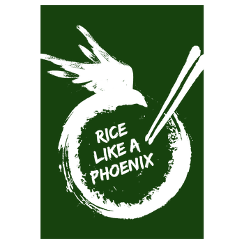 Joon Kim - Rice like a Phoenix Kunstdruck grün