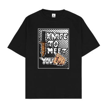 Jorgo - Knife to meet you Oversize T-Shirt - Schwarz