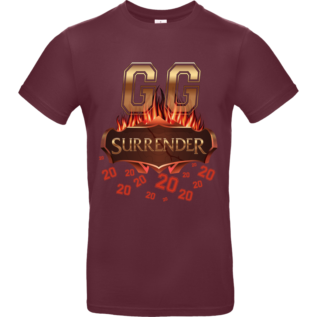 Jorgo JorgoTheBEAST - GG Surrender 20 T-Shirt B&C EXACT 190 - Bordeaux